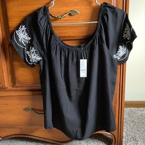 New with tags black blouse￼